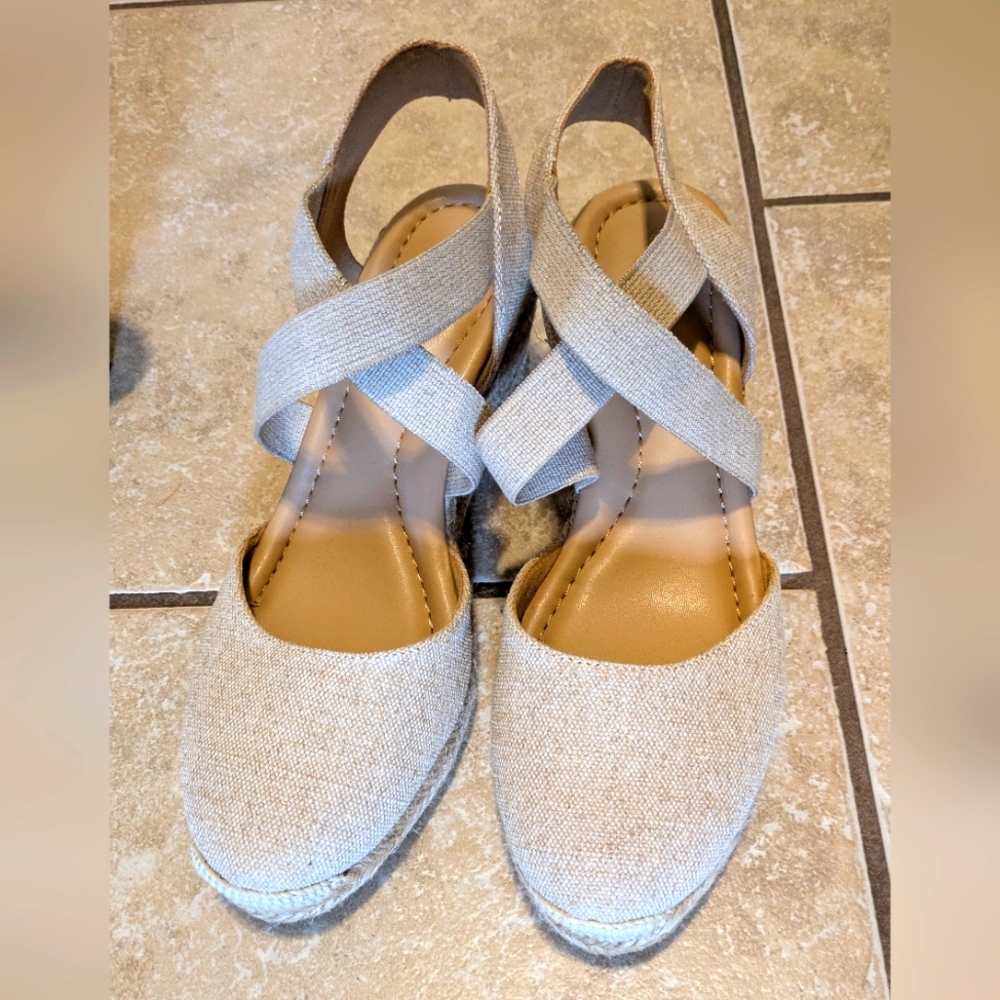 Meza Elegant Cream Espadrille Sandals